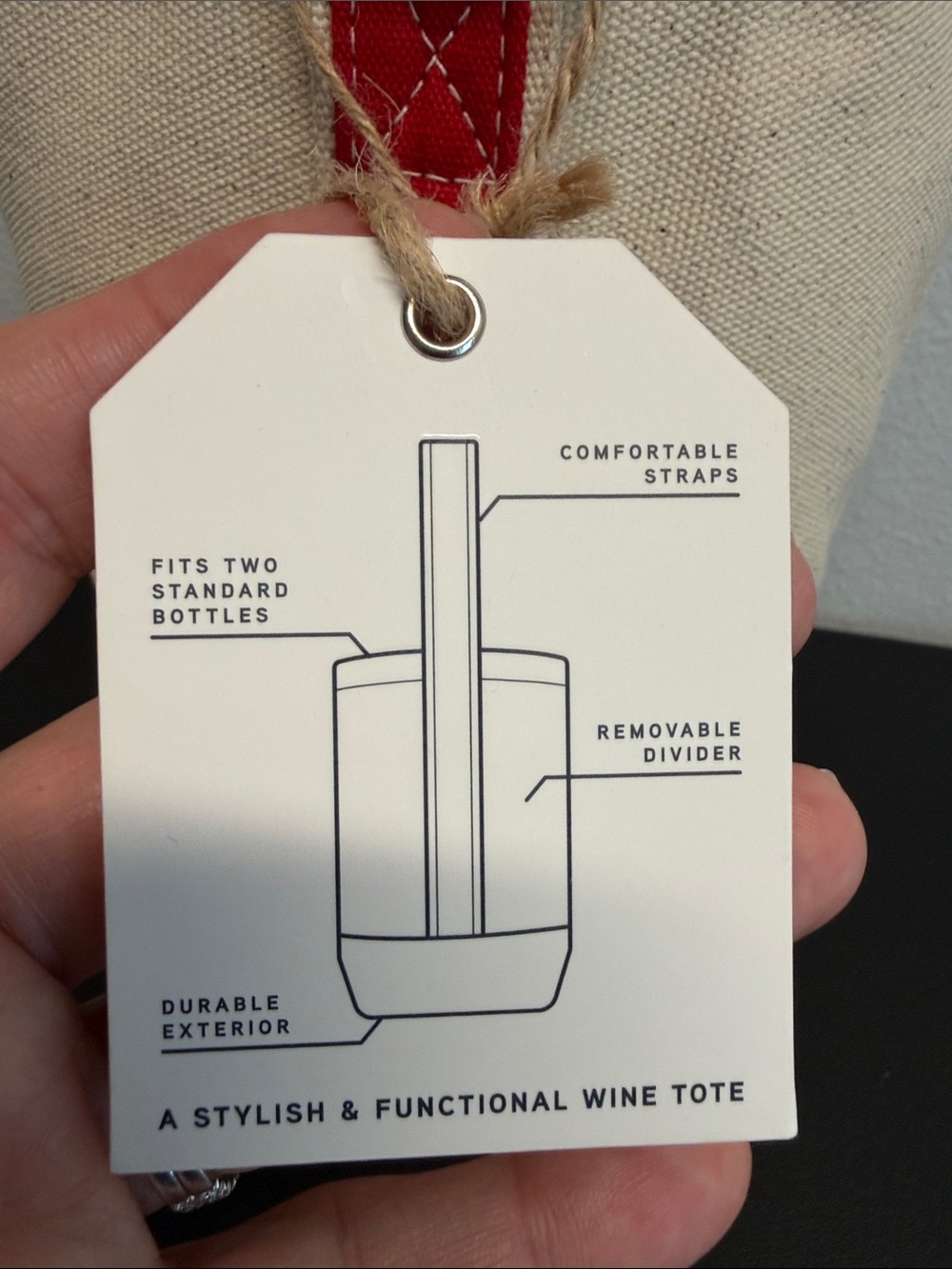 Whelky | Canvas Wine Tote Bag 🍷 - Picture 3 of 10